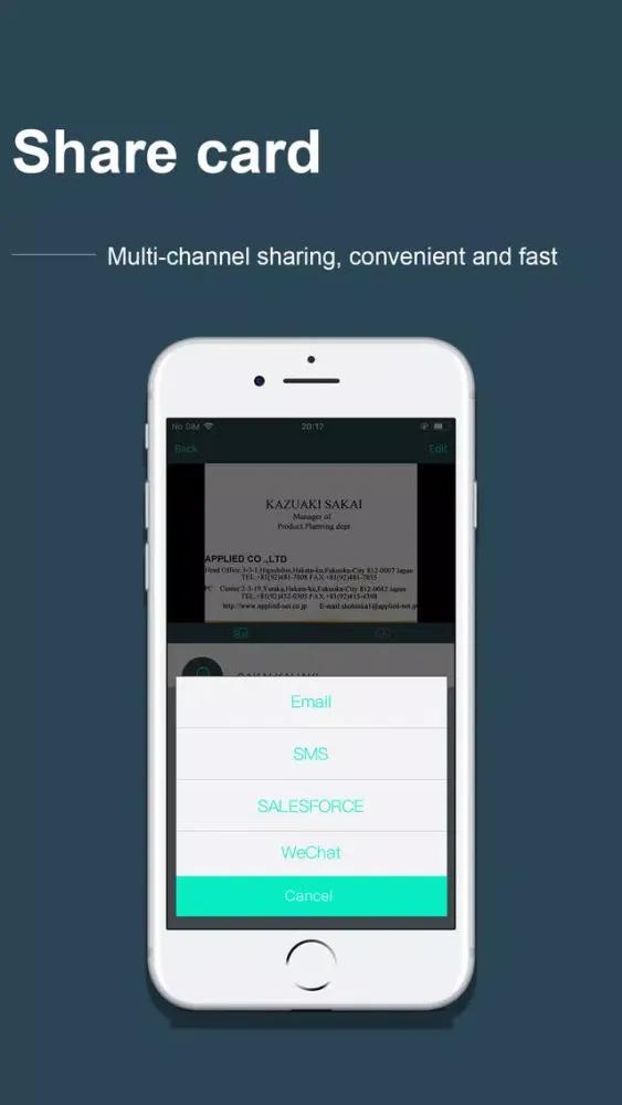 Скриншоты FoxCard&business card scanner