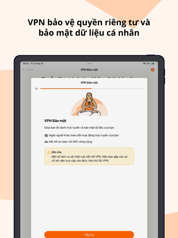 Ảnh chụp màn hình của F-Safe Go iPad 
