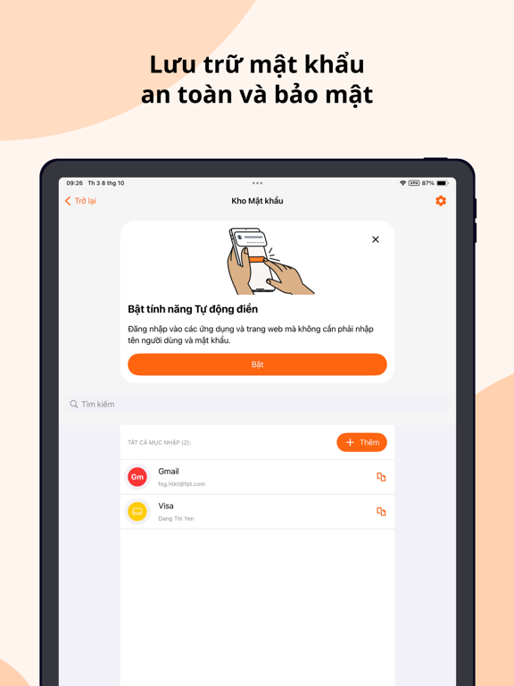 Ảnh chụp màn hình của F-Safe Go iPad 