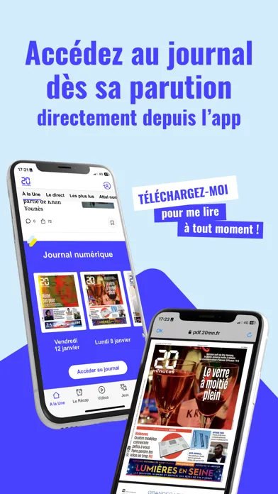 Tangkapan layar 20 Minutes, news en continu