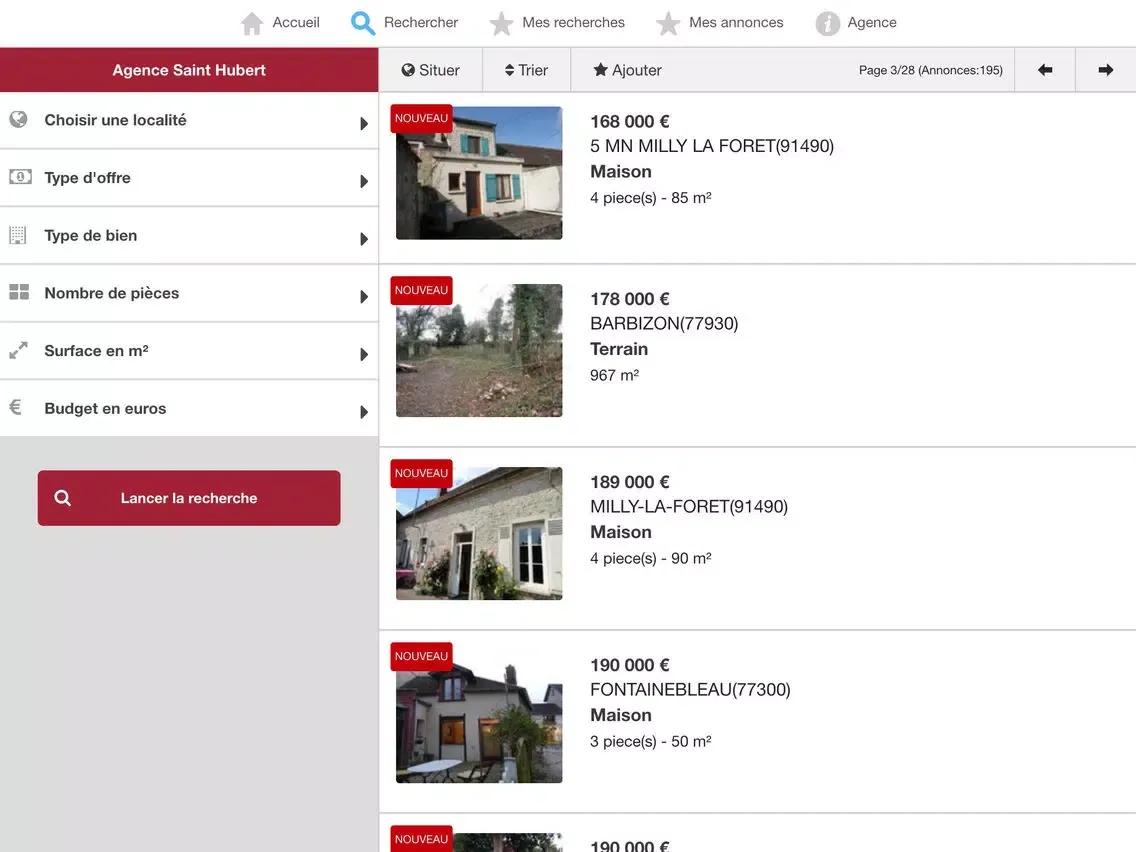 Agence Saint Hubert iPad  Screenshots
