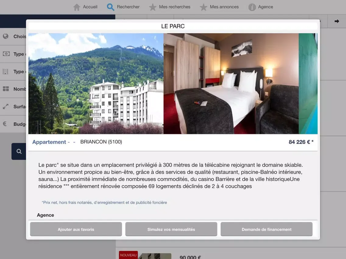Capturas de pantalla de FAURE UP Annonces Immobilières iPad 