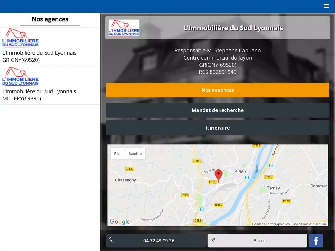 L’immobilière du sud lyonnais iPad  Screenshots