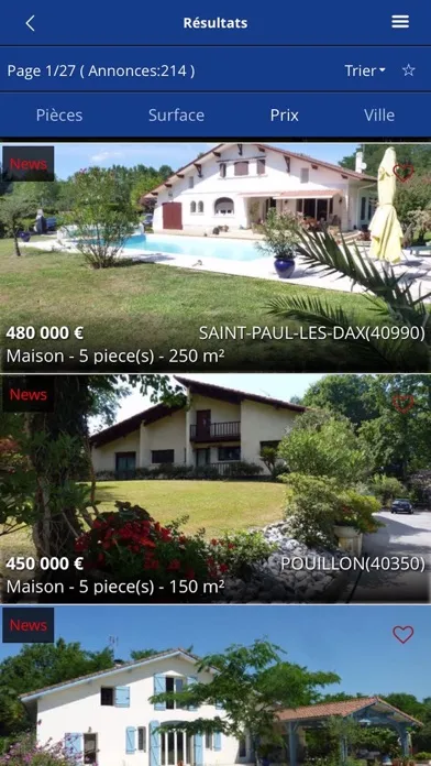 Capturas de pantalla de AGENCE IMMOBILIERE LAFORET DAX