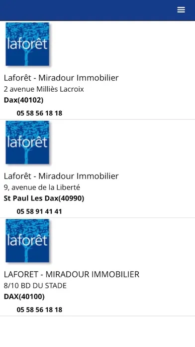 Capturas de pantalla de AGENCE IMMOBILIERE LAFORET DAX