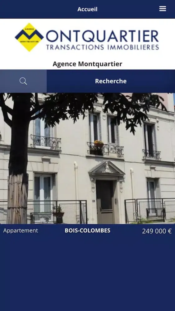 Capturas de tela do Agence Montquartier