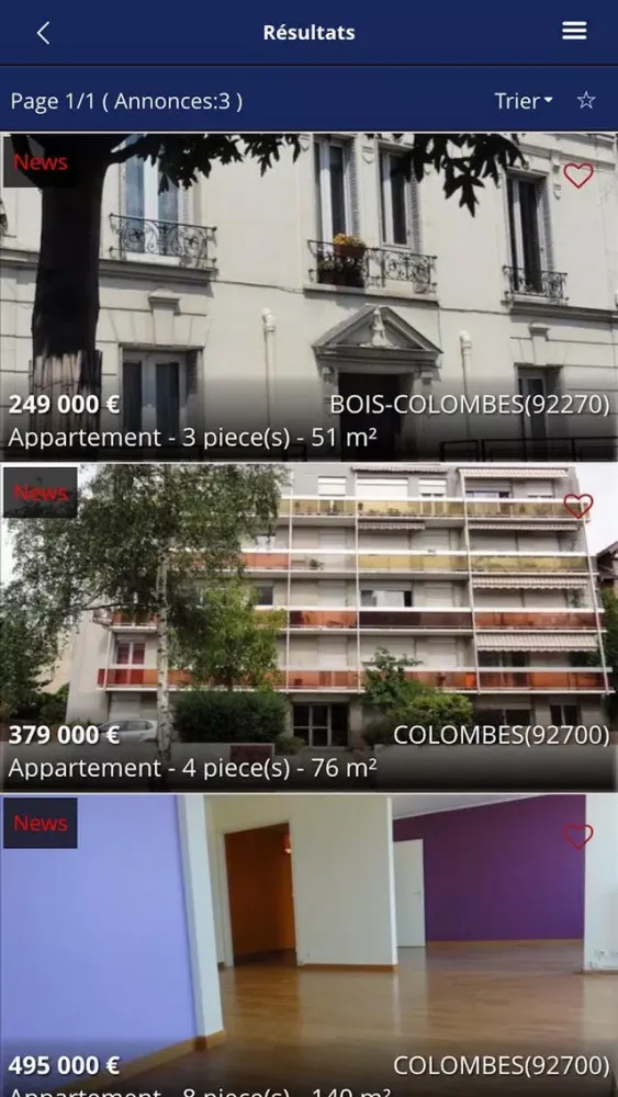 Capturas de tela do Agence Montquartier