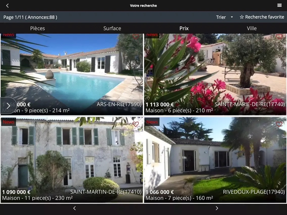 IMMOBILIER ILE DE RE iPad  স্ক্রিনশট