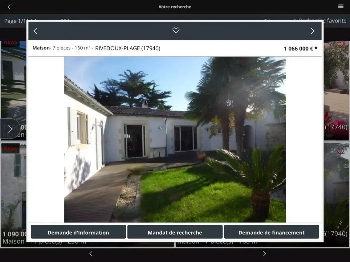 IMMOBILIER ILE DE RE iPad  স্ক্রিনশট