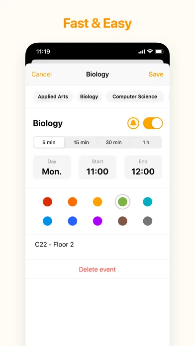 My Timetable - Quick & Simple Screenshots