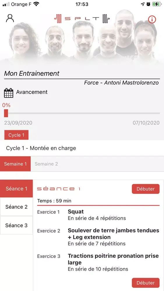 Captures d'écran de SPLT