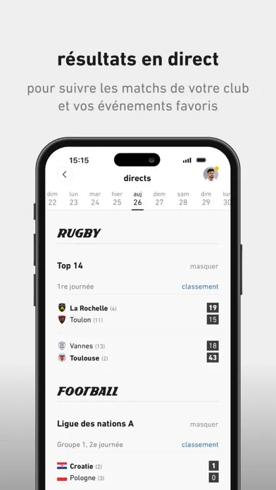 L’ÉQUIPE, sports en direct سکرین شاٹس