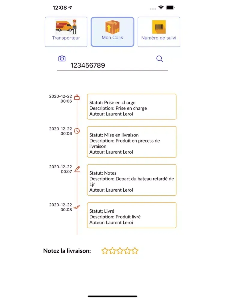 Colis Express iPad 應用截圖