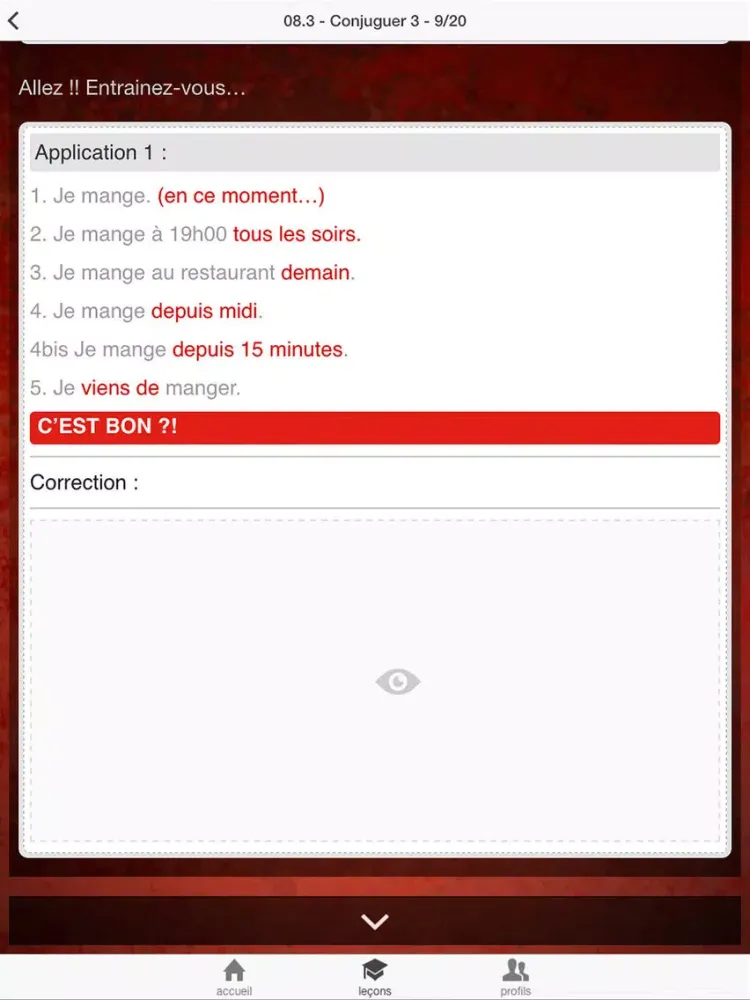 Captures d'écran de Grammaire Anglaise - Switch iPad 