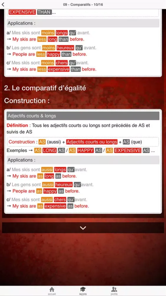 Captures d'écran de Grammaire Anglaise - Switch