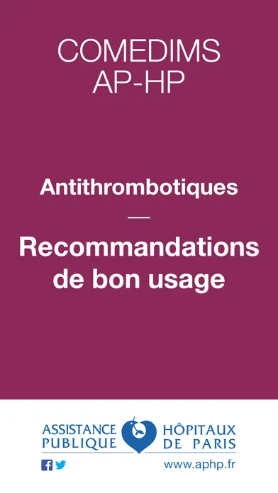 Скриншоты Reco Thromboses AP-HP