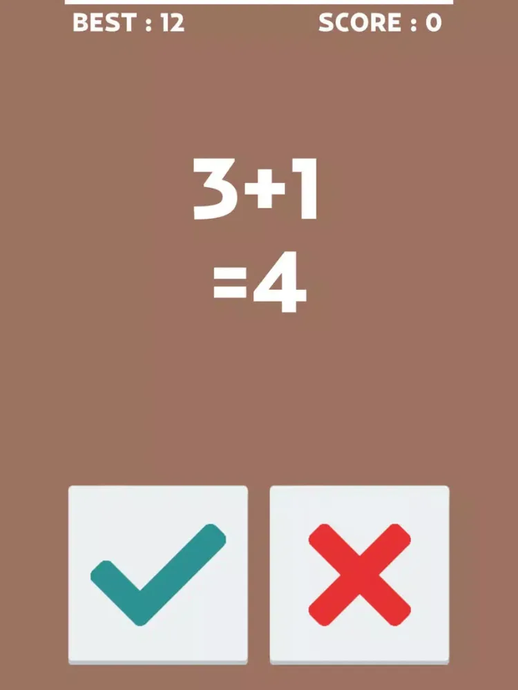 صور Extreme Math – Fun mental calculation game where you have just around a second to answer the equation iPad 