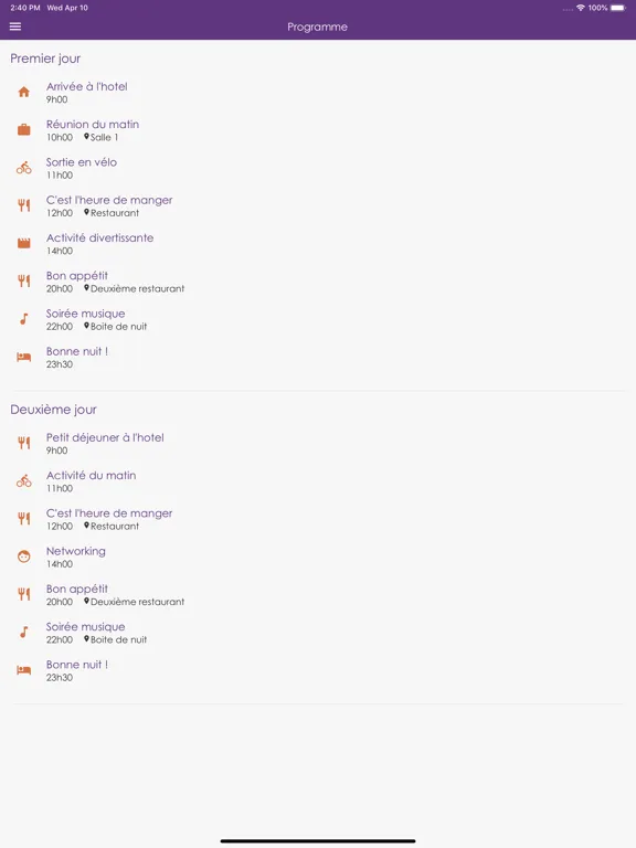 صور AppCraft Events iPad 