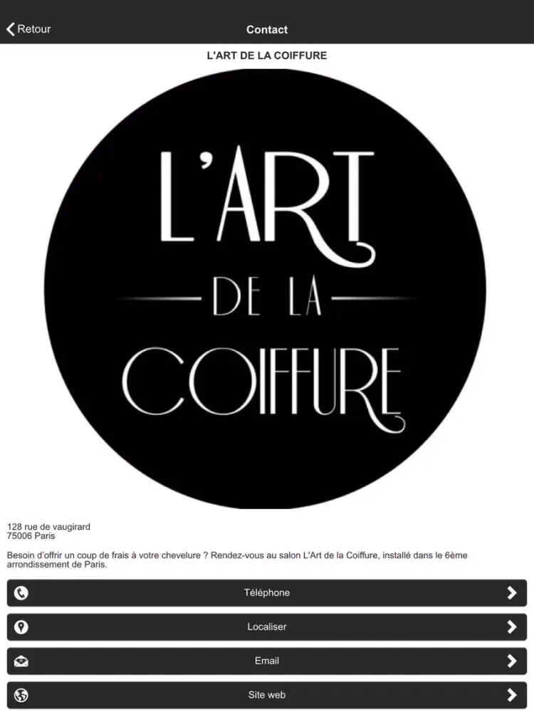 Capturas de tela do L'Art de la coiffure iPad 