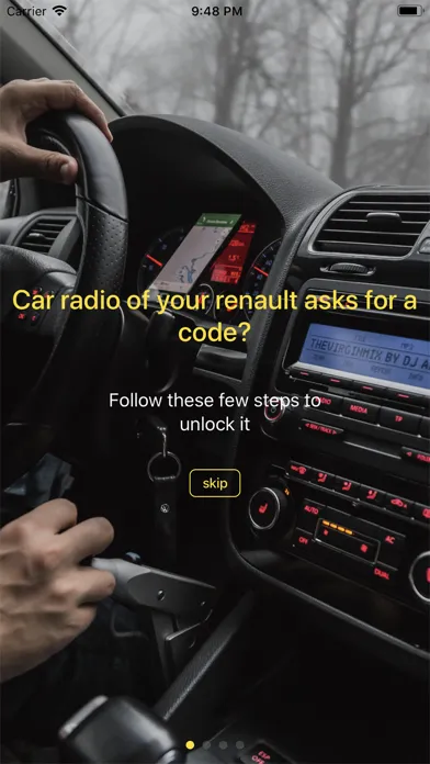 Autoradio Code unlock स्क्रीनशॉट