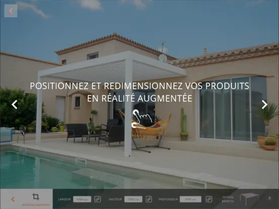 Ảnh chụp màn hình của Eléance réalité augmentée iPad 