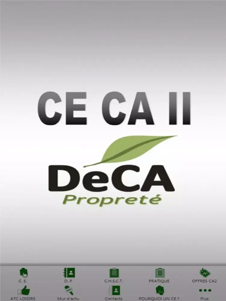 DECA Propreté CE C.A II iPad  Screenshots