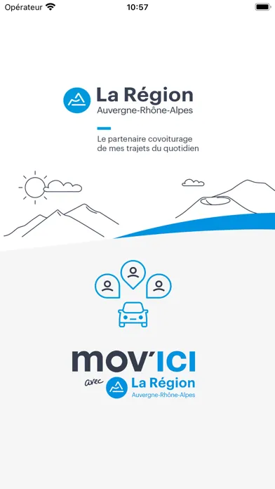Tangkapan layar MOV’ICI, covoiturage en AURA