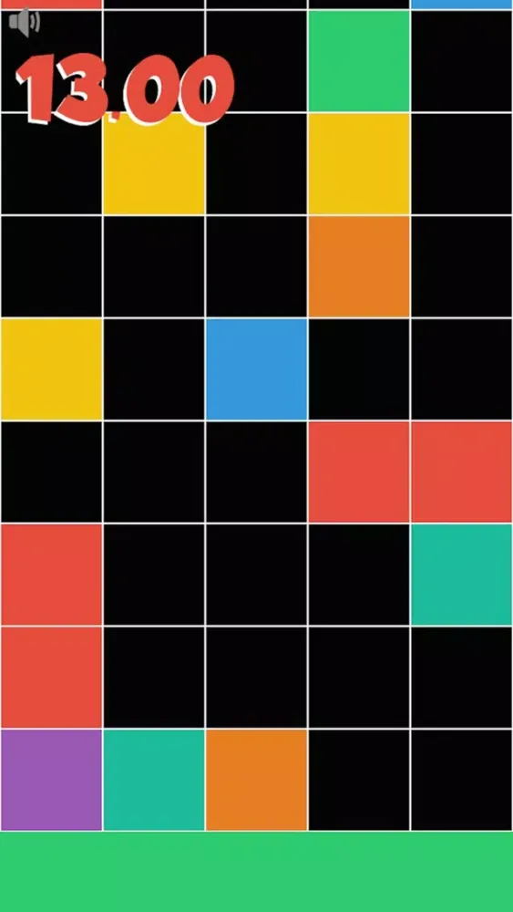 صور Don't tap any black tile! Touch the lowest colored tile only! Reach the target as soon as possible.