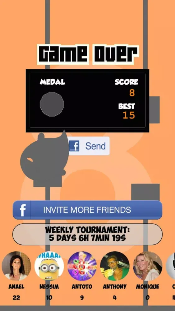 Flappy Boo - Free / Gratis Doodle Endless Runner Game スクリーンショット