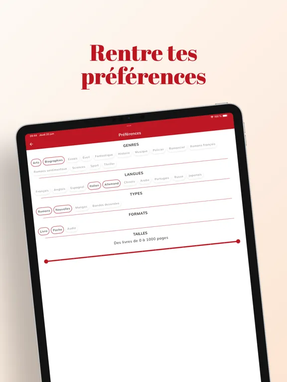 Booklink iPad  Screenshots