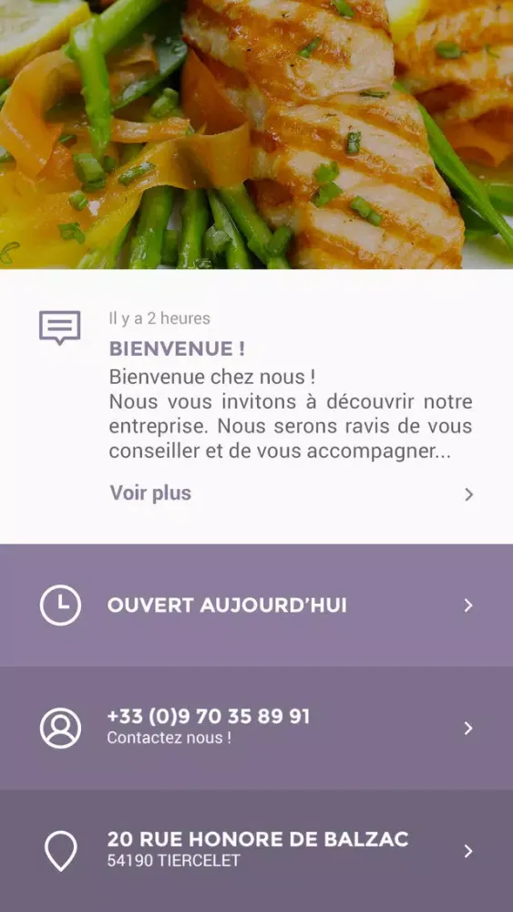 Zrzuty ekranu Brasserie Claudine
