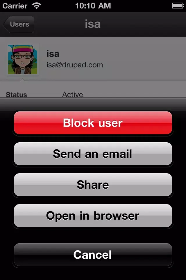 Скриншоты Drupad - Drupal on the go