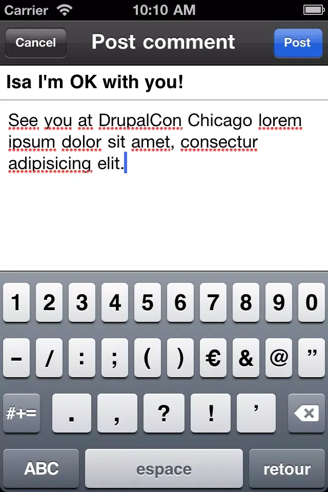 Скриншоты Drupad - Drupal on the go
