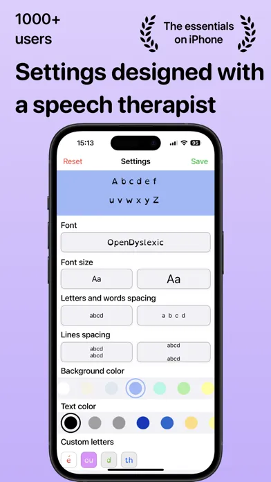 Dyslexia font ADHD - Scandys スクリーンショット