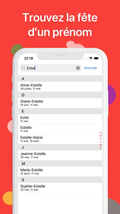 Celebrate Rappel fête prénom应用截图