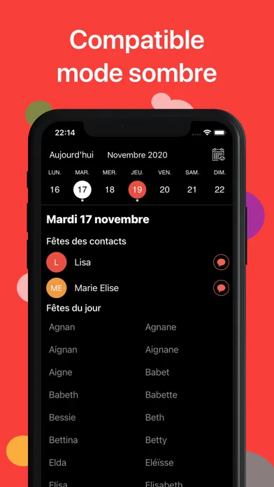 Celebrate Rappel fête prénom应用截图