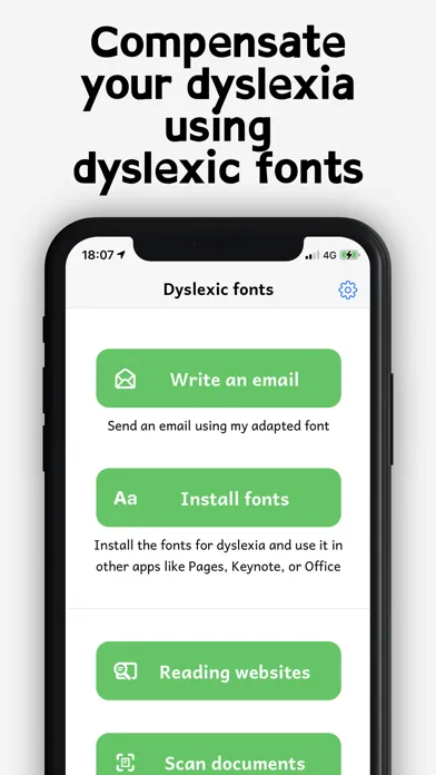 Dyslexia font writing doc help Screenshots