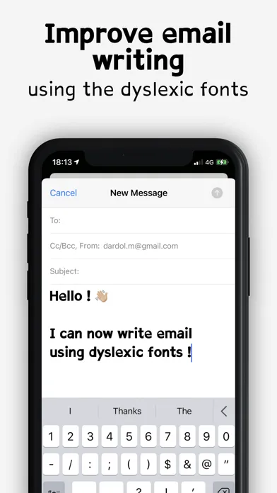 Dyslexia font writing doc help Screenshots