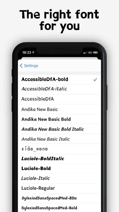 Dyslexia font writing doc help Screenshots