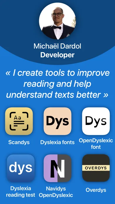Navidys dyslexia reading font スクリーンショット