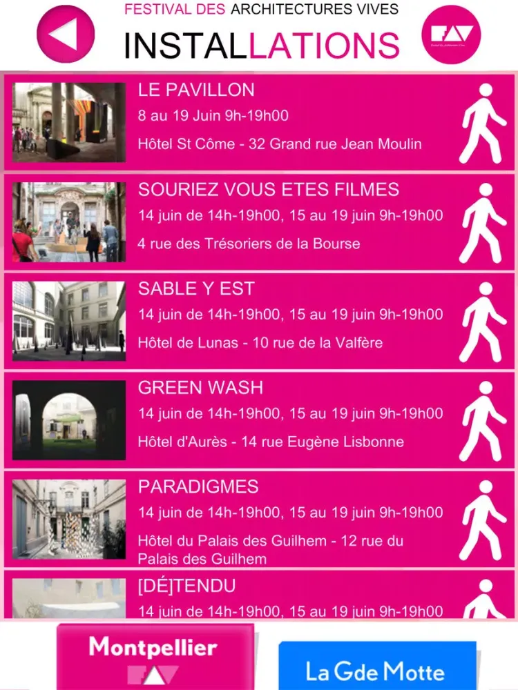 Festival des Architectures Vives iPad  سکرین شاٹس