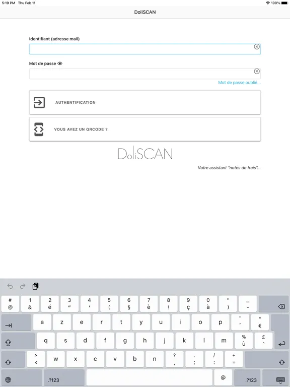 DoliScan iPad  Screenshots