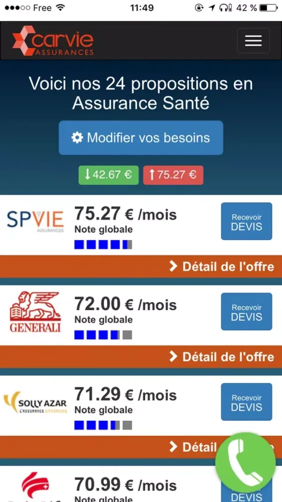 Comparateur assurances应用截图