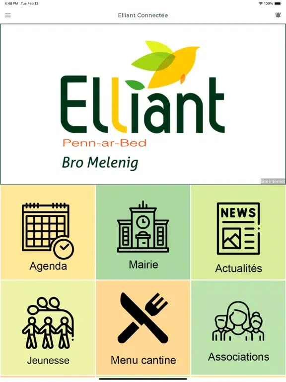 Ảnh chụp màn hình của Elliant Connectée iPad 