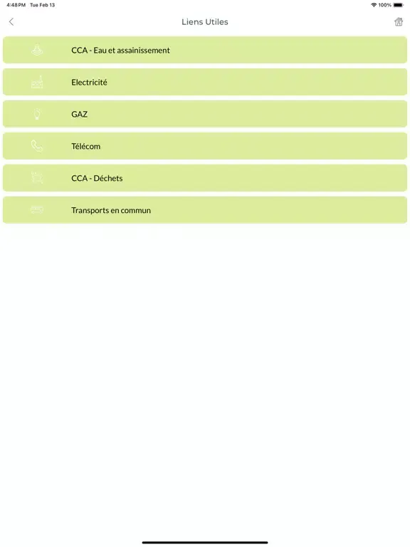 Ảnh chụp màn hình của Elliant Connectée iPad 