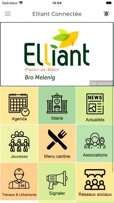 Ảnh chụp màn hình của Elliant Connectée