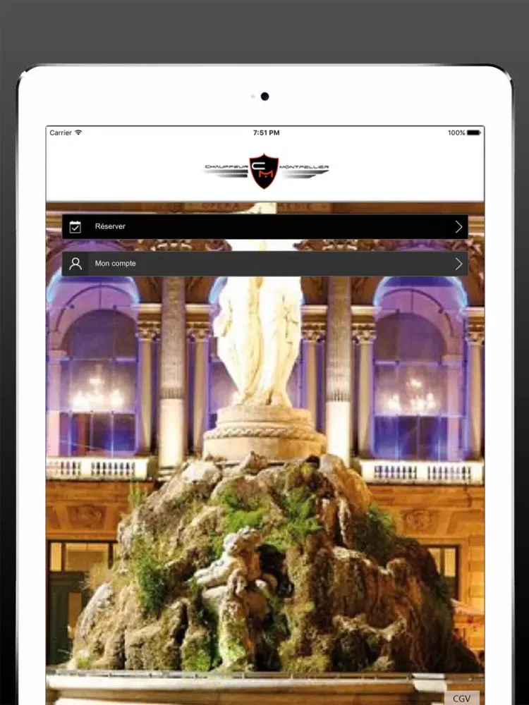 CHAUFFEUR MONTPELLIER iPad  Screenshots