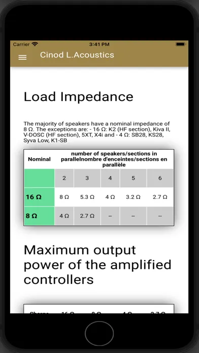 Screenshot di Cinod for L.Acoustics