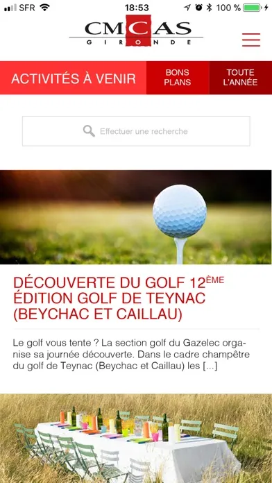 Screenshot di CMCAS Gironde