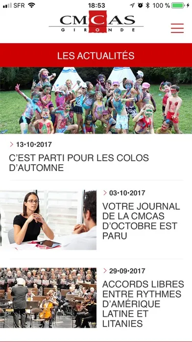 Screenshot di CMCAS Gironde